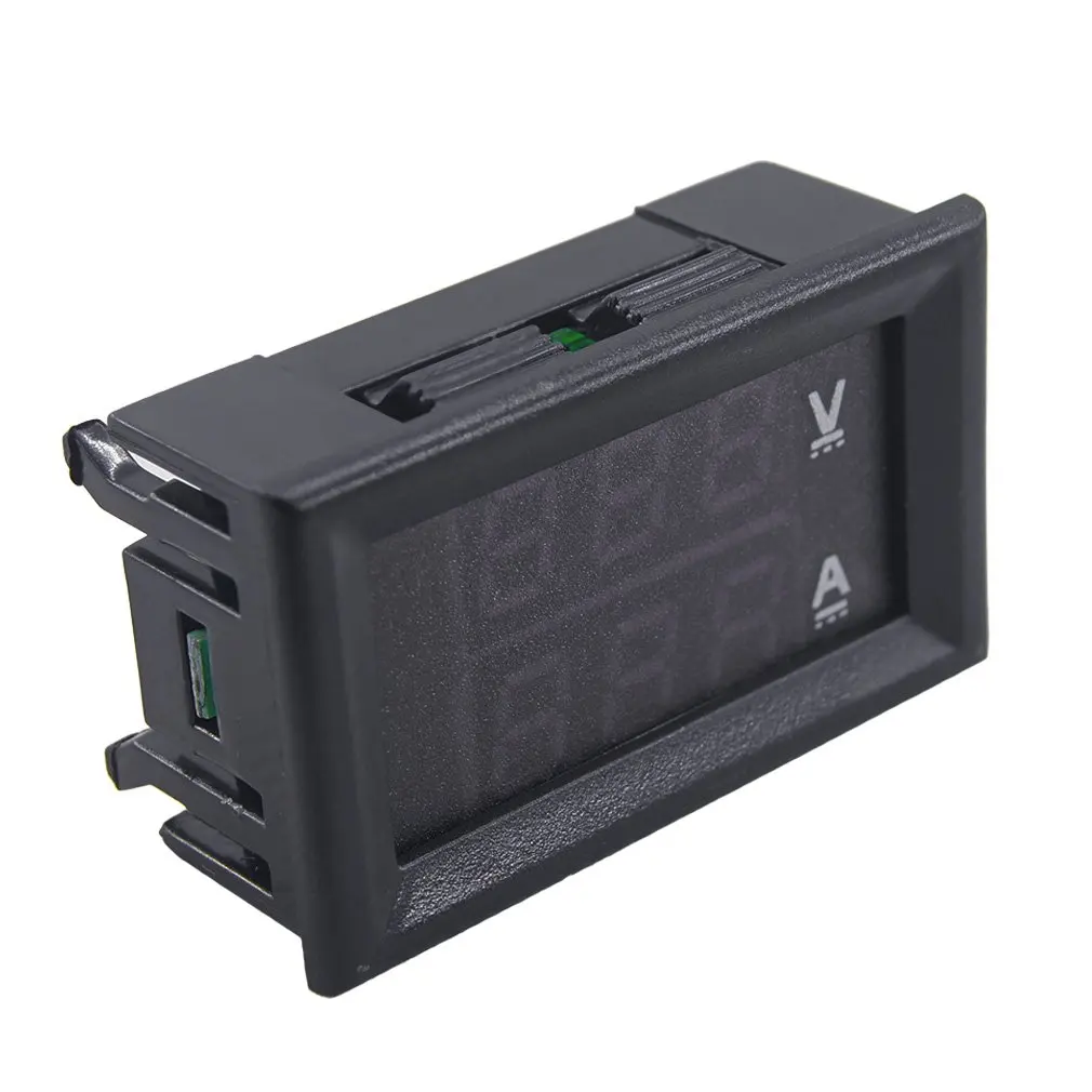 DC 100 V 10A Вольтметр Амперметр синий + красный светодиодный цифровой вольтметр