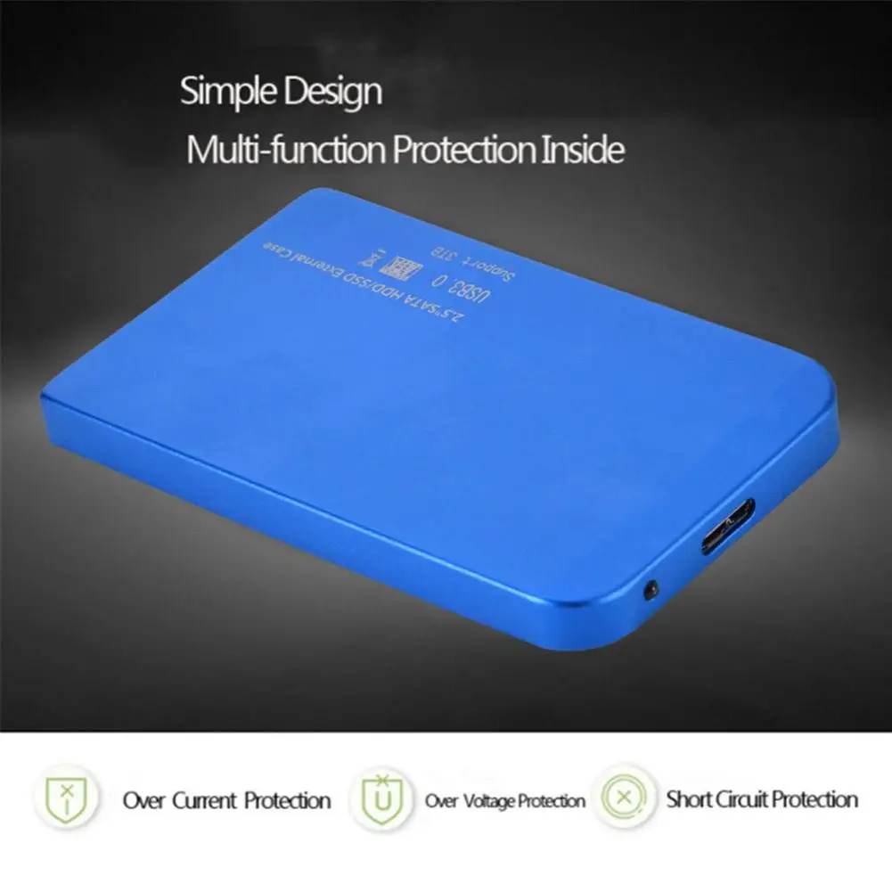 

VKTECH 2.5in USB 3.0 Ultra Thin SATA SSD HDD Hard Drive Dock Enclosure Case USB3.0 to 2.5 SATA HDD SSD Mobile Hard Disk Box