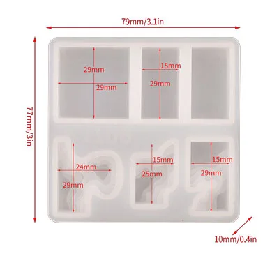 Moldes para epoxyWater Drop hechos a mano, molde de fundici&oacute;n de silicona para bricolaje, joyer&iacute;a de resina epoxi de cristal, colgante de Isla de paso de silicona-3