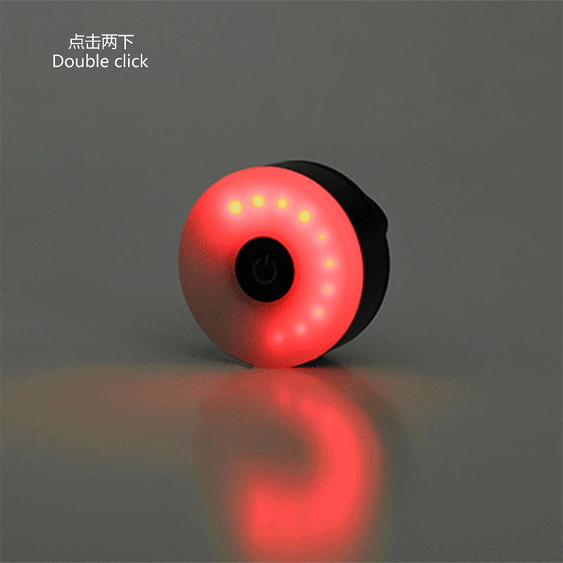 

LED Bicycle Taillight USB Charging Bike Rear Light Warning Cycling Helmet Light M5TC