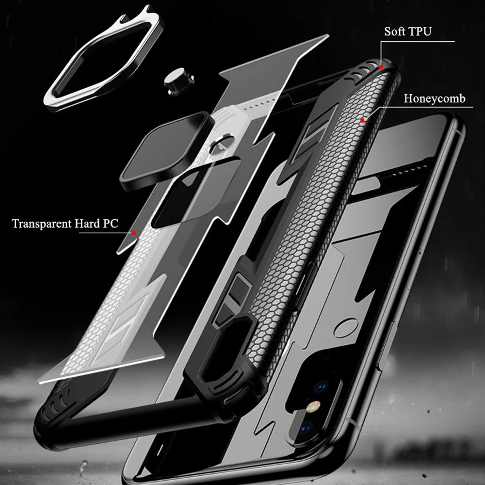 Case For iPhone X XS Max XR 11 Pro Shockproof Cover Samsung Galaxy S10 A30 A50 A10 M10 M20 M30 A40S A7 A9 2018 Note 10 |