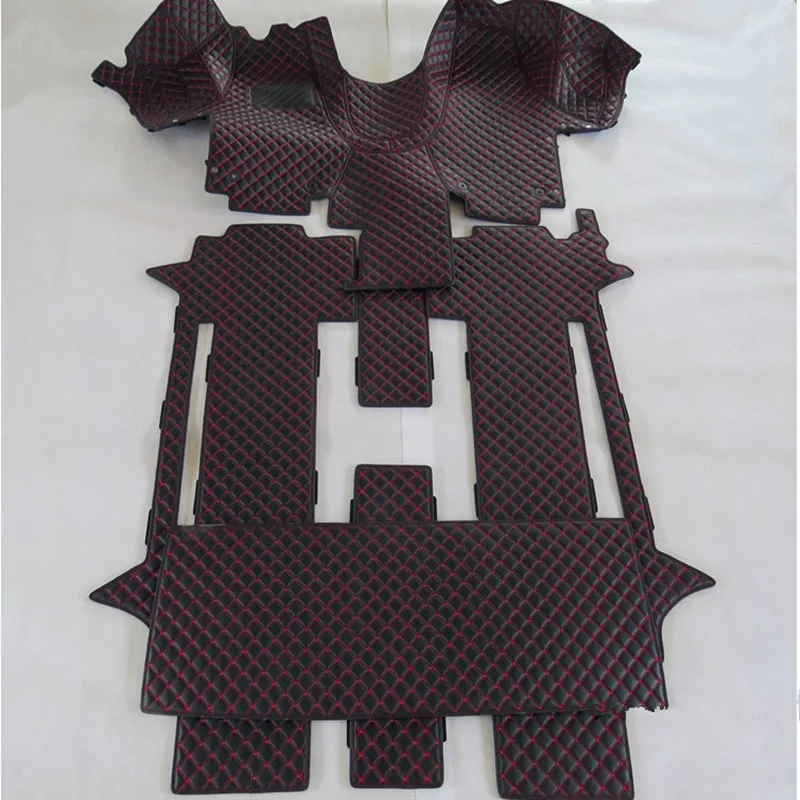 

Автомобильные коврики + коврик для багажника для Volkswagen Multivan T6 2020-2015, 7 сидений, водонепроницаемые прочные автомобильные коврики