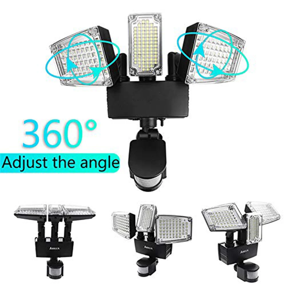 178 светодиодный тройной головной Солнечный свет PIR Активированный датчик