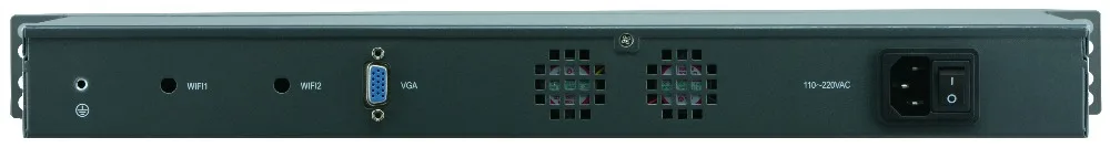 Причастником 6 портов ethernet LAN сетевой безопасности брандмауэр linux Безвентиляторный Intel Celeron J1900 1U rackmount сервер