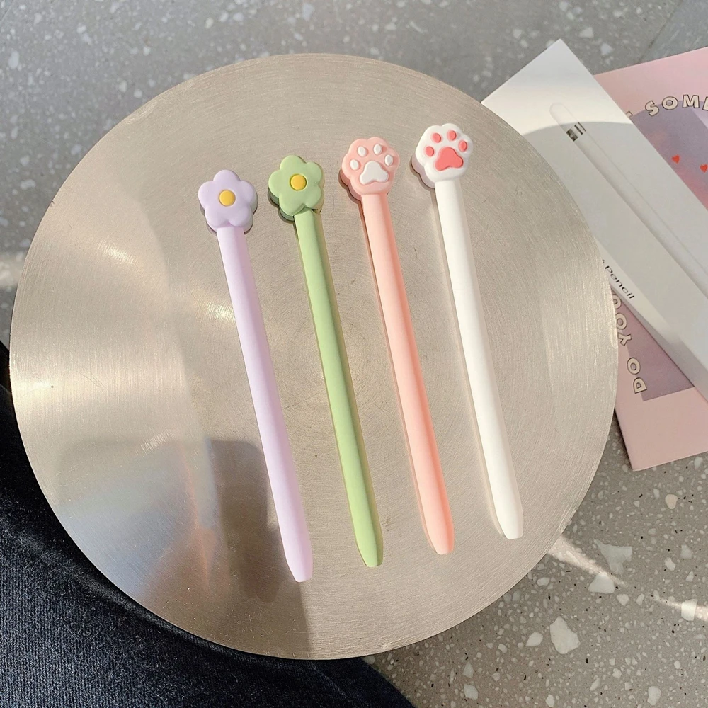 Милый мягкий силиконовый чехол Kawaii для Apple Pencil 1 2 Gen планшета сенсорная ручка