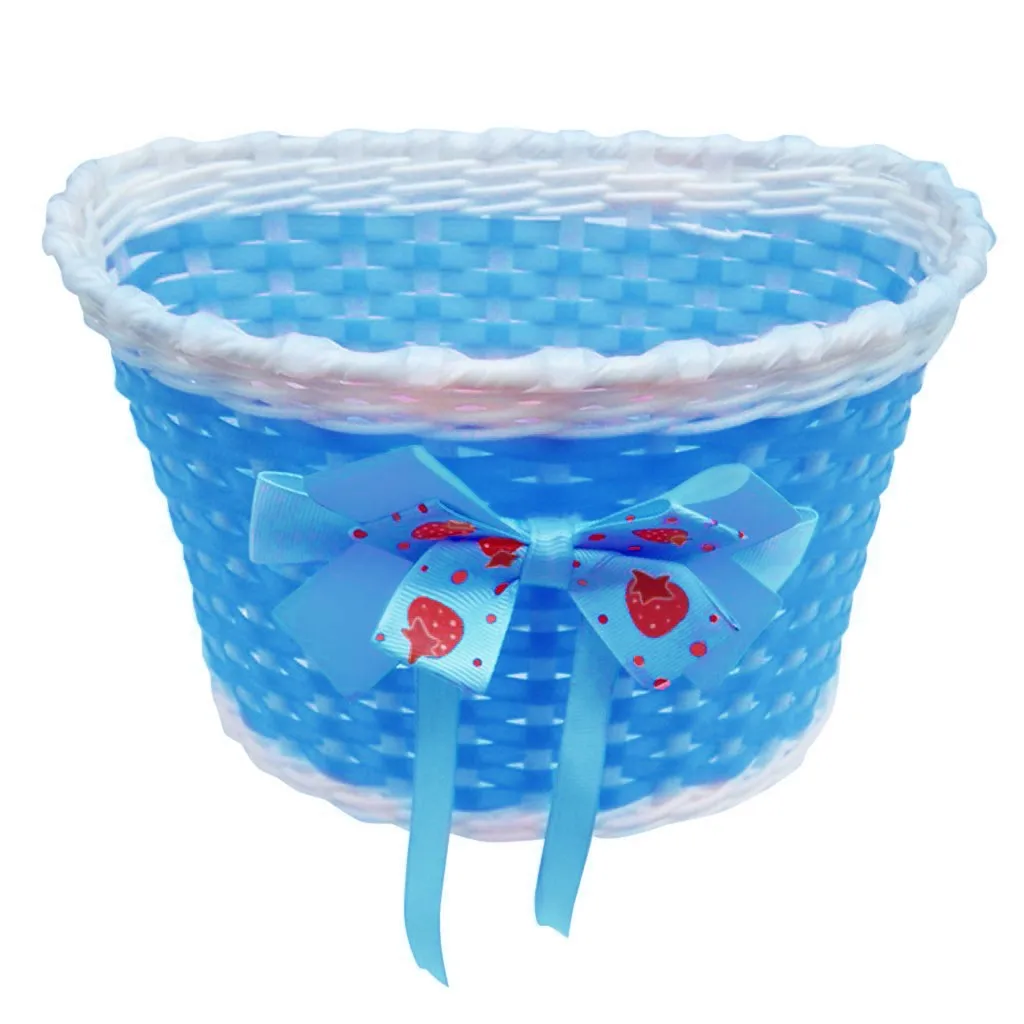 Детская велосипедная корзина милая розовая подвесная сумка прочный держатель