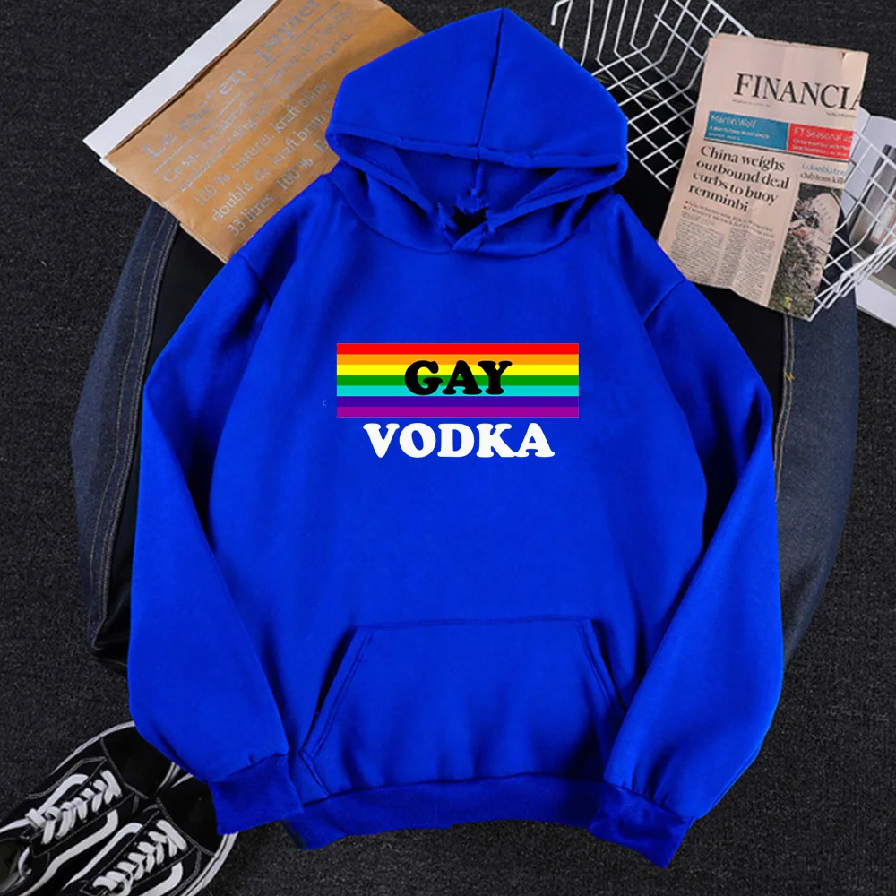 

Vodka Hoodies Women Fashion Fall 2021 Women Clothing Rainbow Christmas Sweatshirt Girls Letter Pullovers Vintage