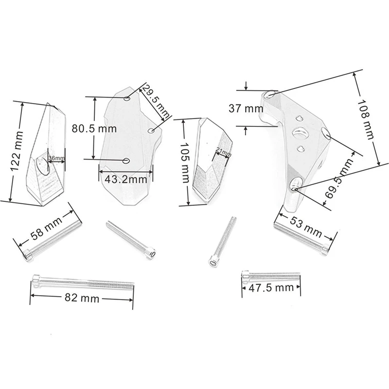 Защита двигателя мотоцикла Левая Правая крышка защита от Краш колодки для Yamaha Yzf