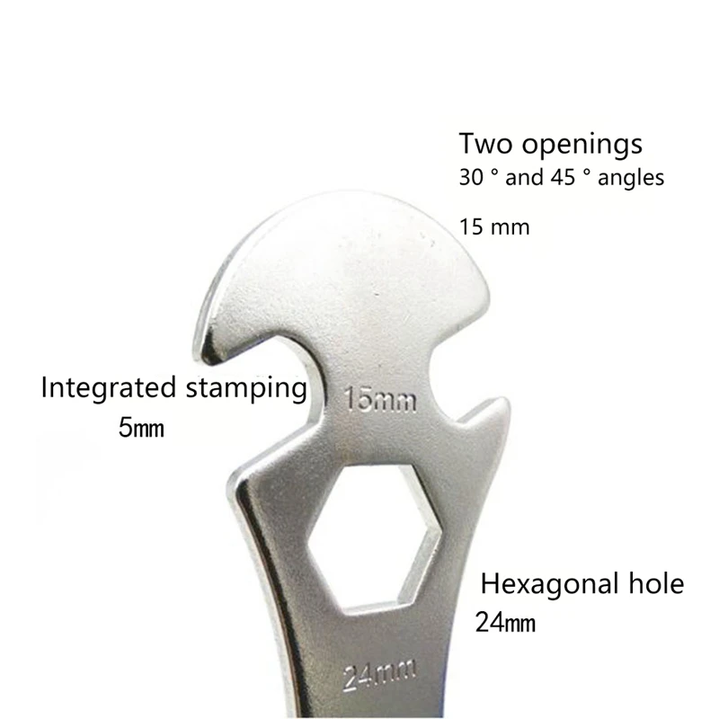 

AI CYCLING Bicycle Tools Pedal Wrench Spanner Bike Repair Tool Steel Long Handle Professional Bike Cycling Tool 30mm