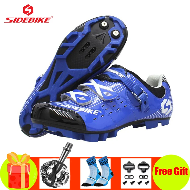 Велосипедные кроссовки SIDEBIKE мужские сверхлегкие дышащие велосипедная обувь для