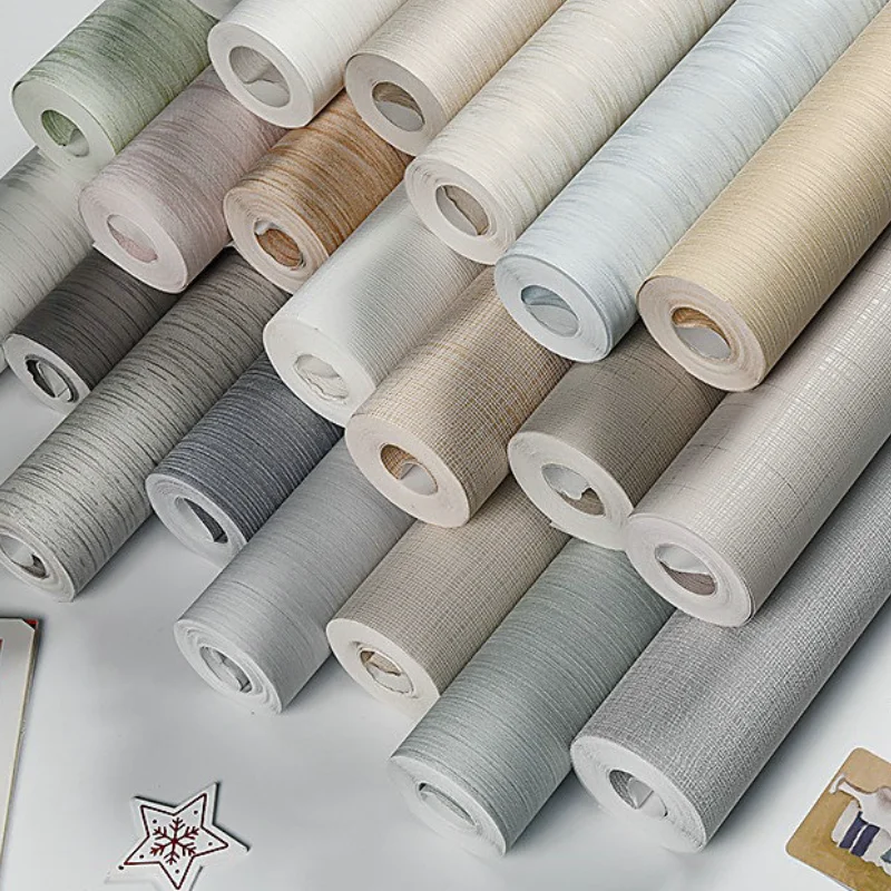 Современные минималистичные плотные однотонные скандинавские нетканые обои