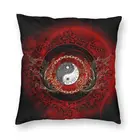 Наволочка для подушки с надписью Ying And Yang наволочка с принтом китайской философии наволочка для пола для гостиной модная наволочка для подушки домашний декор