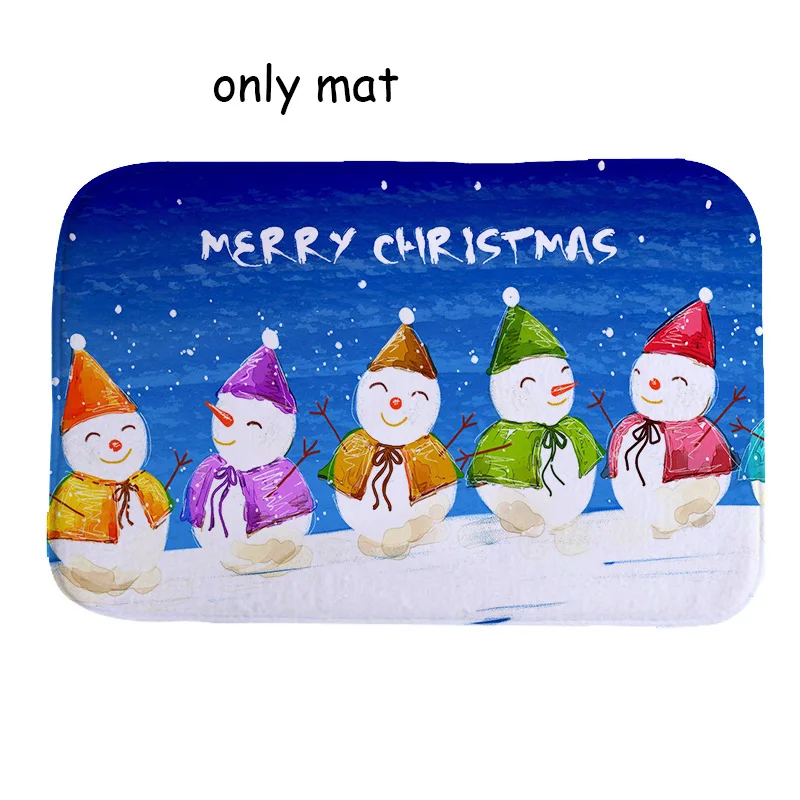 Christmas bath mat24 Рождественский коврик для ванной Wc, сиденье для унитаза, чехол, коврик для туалета туалет, подогреватель сидений, тапас, коврик для туалета, декоративная кювета, Рождественский комод для ванной комнаты - Цвет: Christmas bath mat24