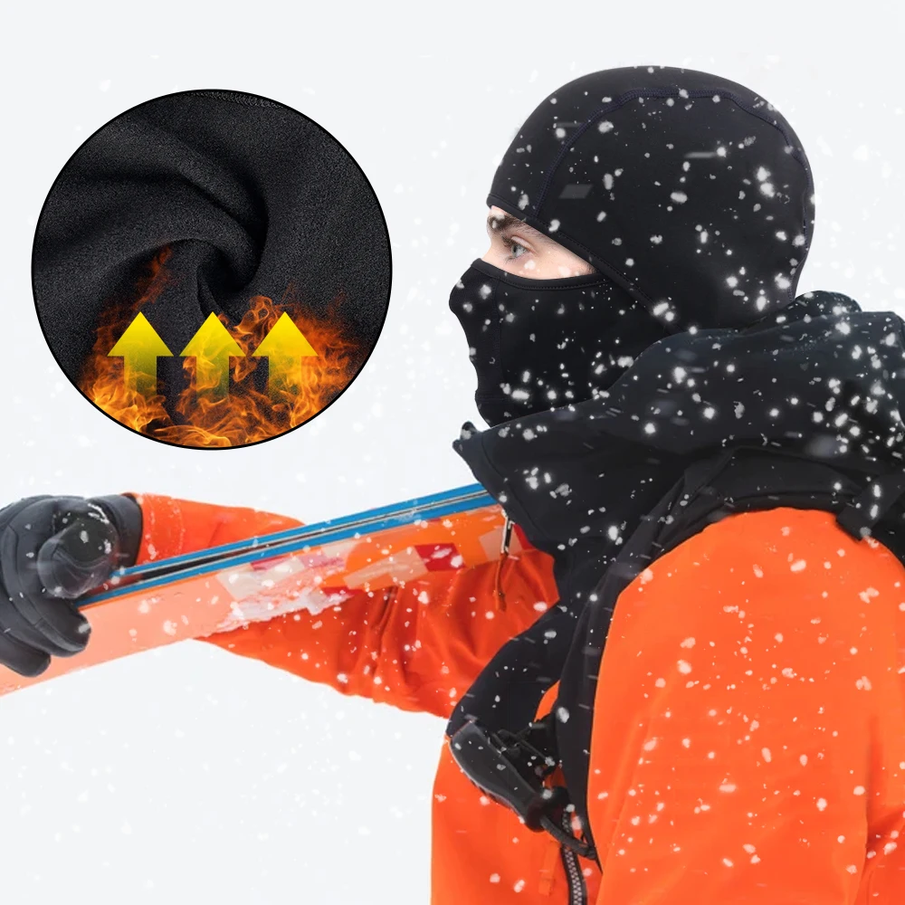 Зимняя Лыжная Балаклава для лица шапки теплая шапка флисовая ветрозащитная