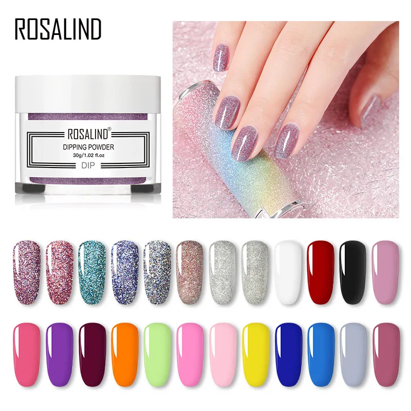

Rosalind 30g Nail Polish Acrylic Dipping Powder And Nail Liquid Supplies For Professional Manicure Natural Dry Without Lamp Cure