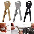 6 в 1, многофункциональный брелок для открывания бутылок из нержавеющей стали