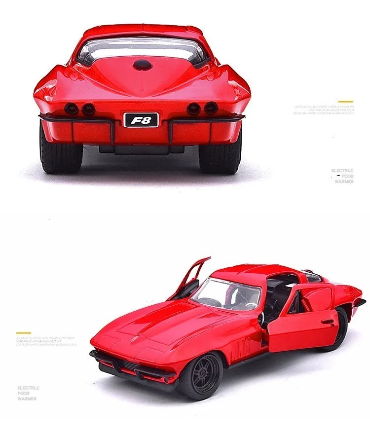 Jada 1:32 Масштаб красный Chevrolet Corvette металлический сплав гоночный автомобиль литые Автомобили Модель игрушки для детей Быстрый Furiou Hots колеса