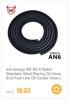 Evil energy AN10 1 метр из нержавеющей стали со шлангом для масла шланг с 0 градусов 90 градусов поворотный концевой фитинг шланга установлен