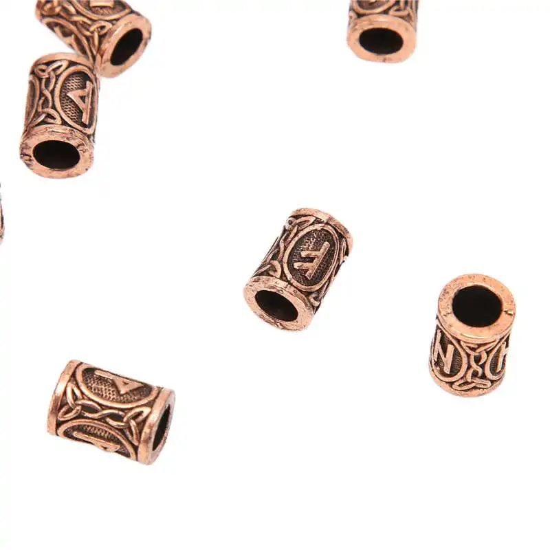 Бусины для волос из экзотического сплава портативные бусины викингов ожерелья