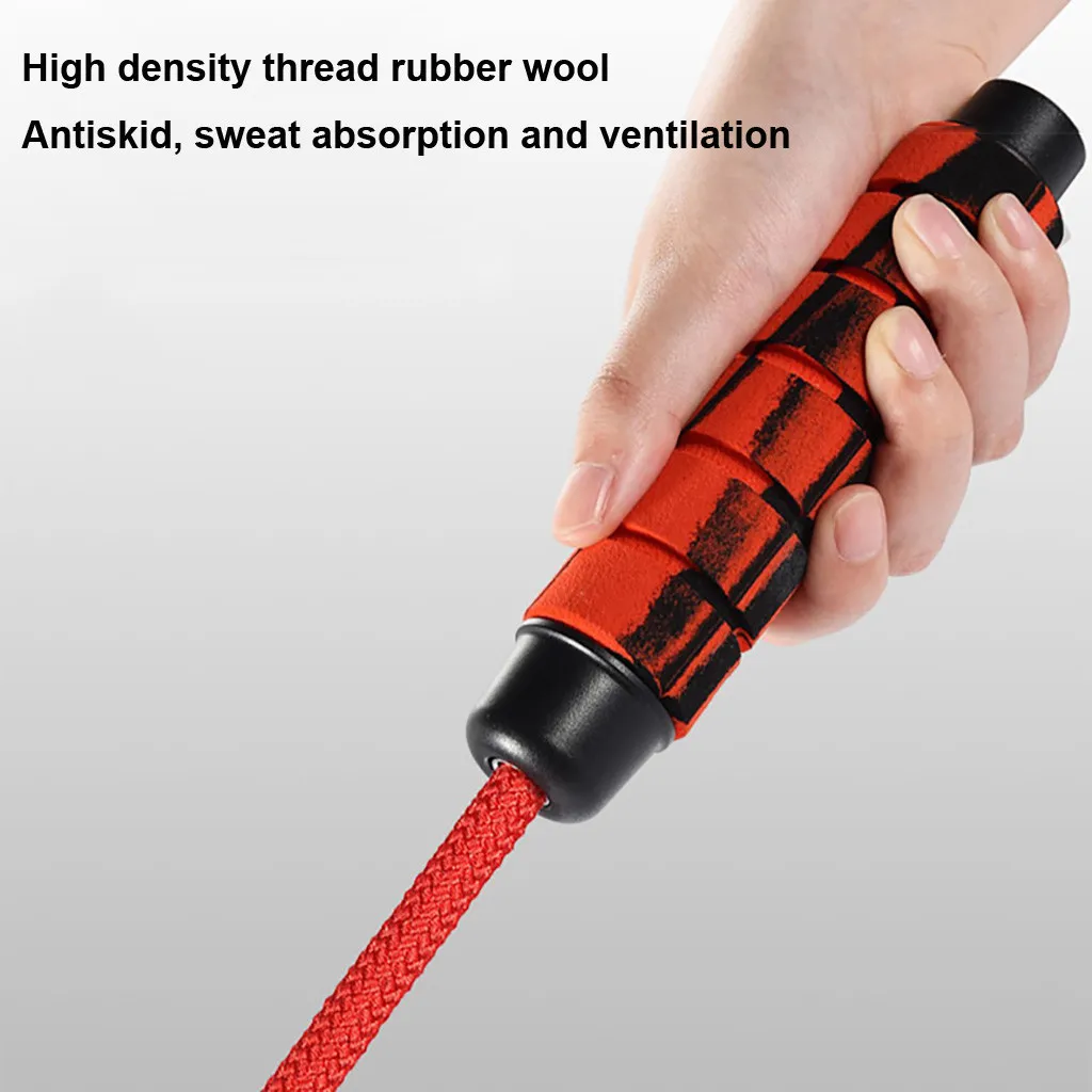 Профессиональный двойной шаровой Подшипник Скакалка утяжеленная хлопковая