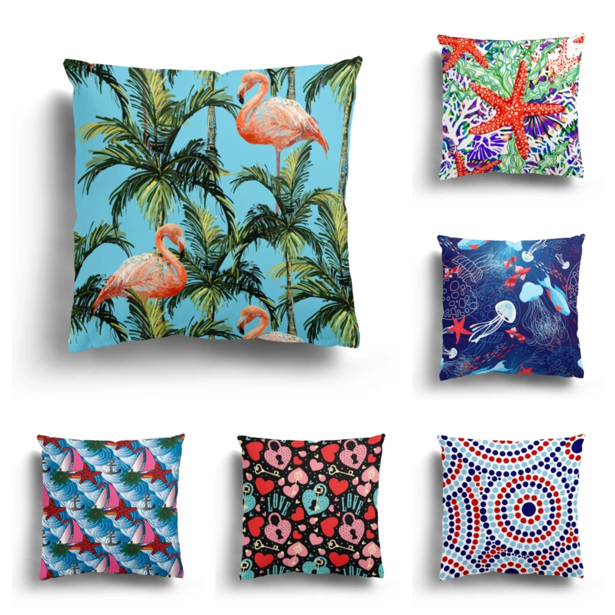 

Customized marine theme pillowcase cushion cover sofa cute nordic ins style christmas pillow covers green throw pillows