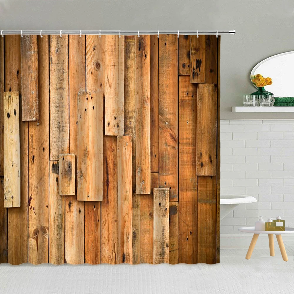 Арабская винтажная старинная деревянная дверь занавеска для душа декоративный