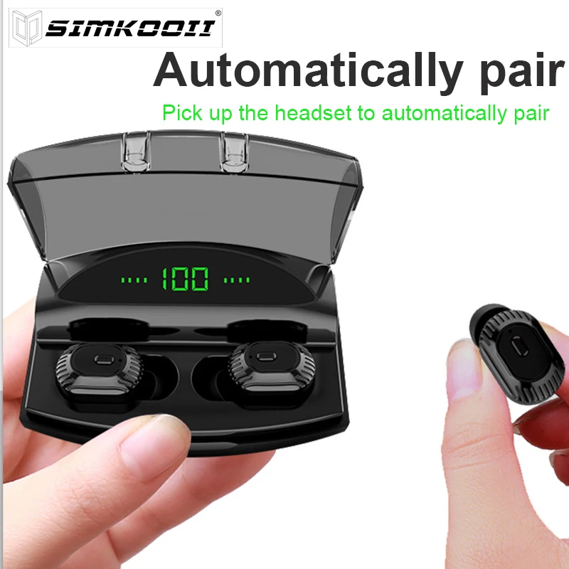 Беспроводные наушники SIMKOOII XG20 Bluetooth 5 0 вкладыши TWS стереозвук Heatset умный
