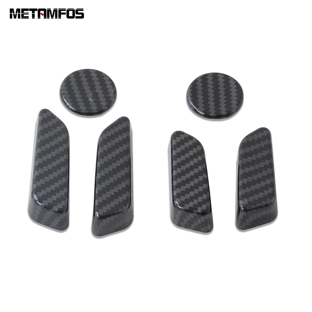 Накладка из углеродного волокна для Tesla Model 3 2018-2021 с кнопкой управления сиденьем