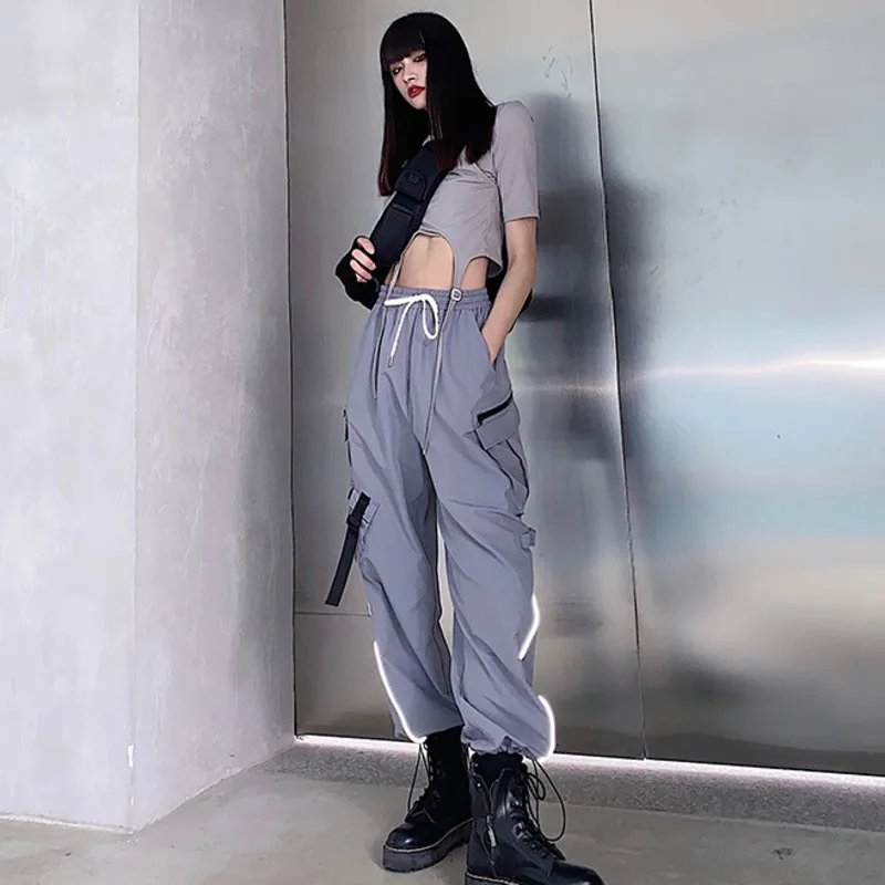 Y Demo Повседневная футболка Techwear для женщин с круглым вырезом короткий рукав верх