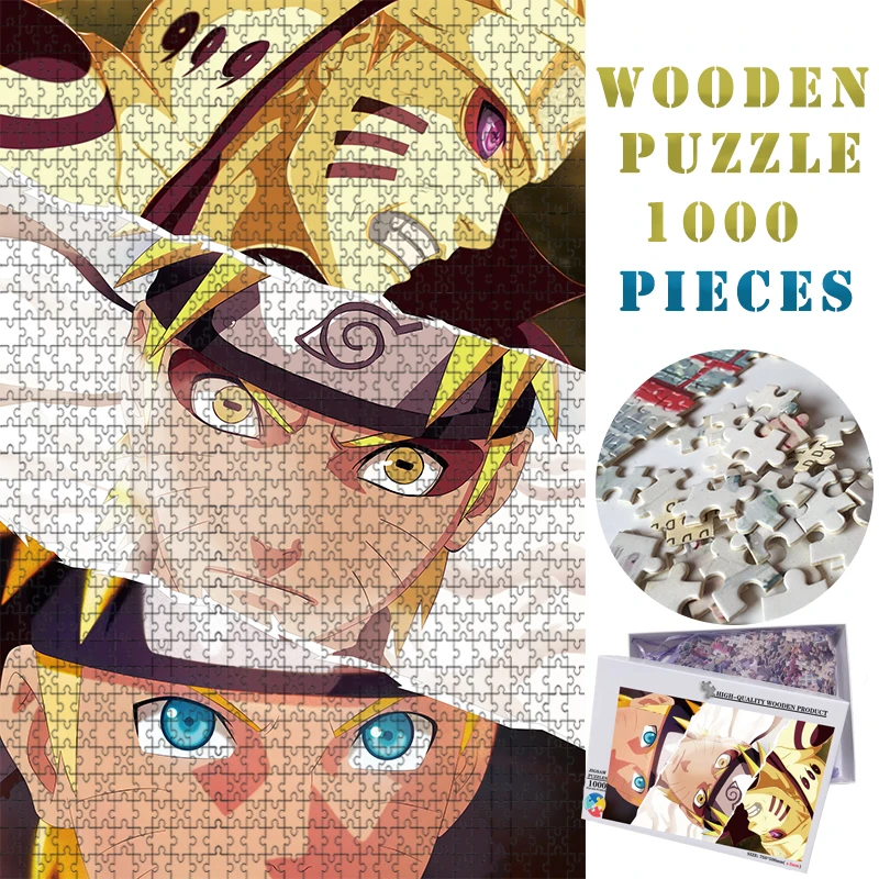 

MOMEMO Uzumaki 1000 Pieces Wooden Jigsaw Puzzle Adults Toys Cartoon Anime 75*50cm Personalized Puzzles Kids Games Toys Gifts