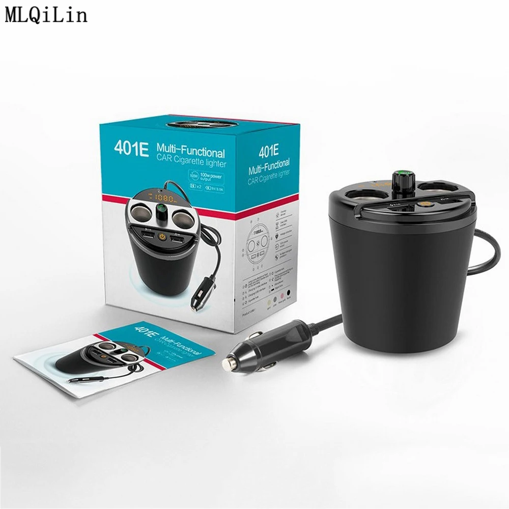 Multifunctional Car mp3 Bluetooth Player Cup FM Transmitter Universal Dual USB Charger For Phone |
