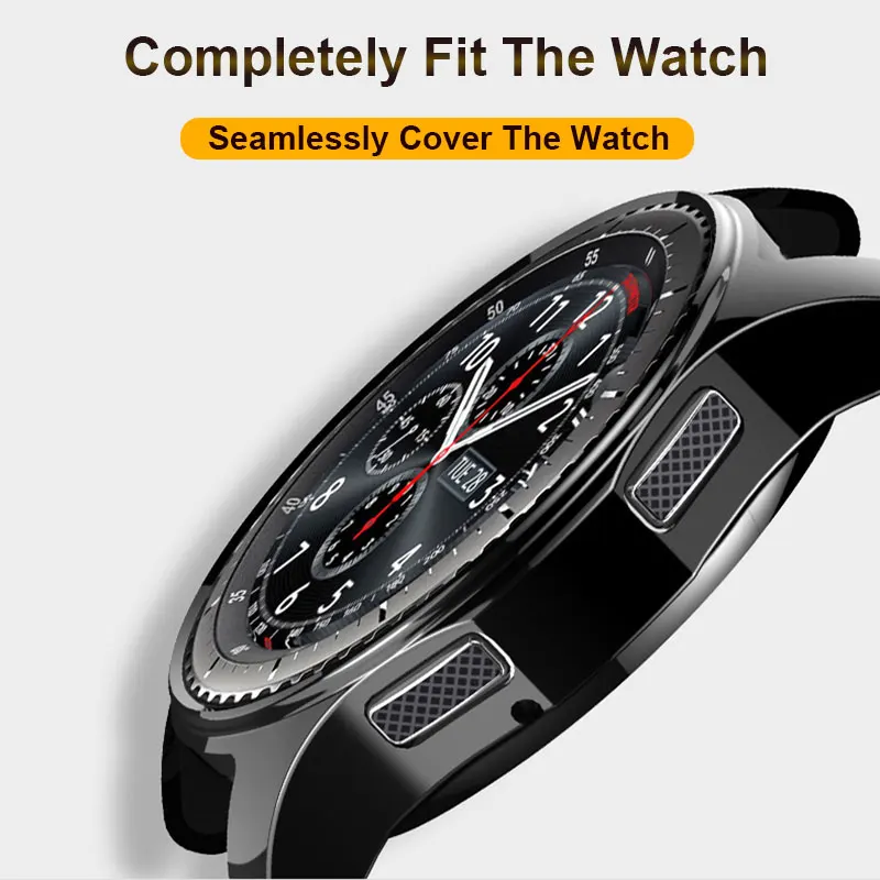 tpu case for samsung galaxy watch 3 41mm 45mm protector watch 46mm 42mm gear s3 s4 bumper smartwatch accessories protection free global shipping