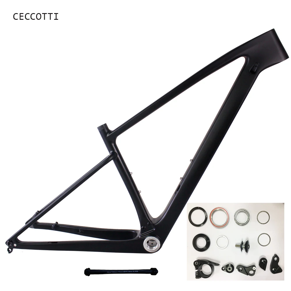 Карбоновая рама для велосипеда новая Геометрическая карбоновая T1000 148 мм через
