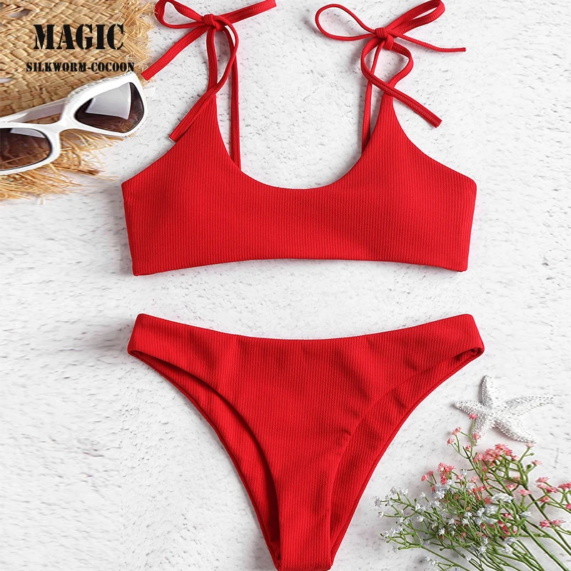 Женский сексуальный купальник на шнуровке купальный костюм новинка 2018 комплект