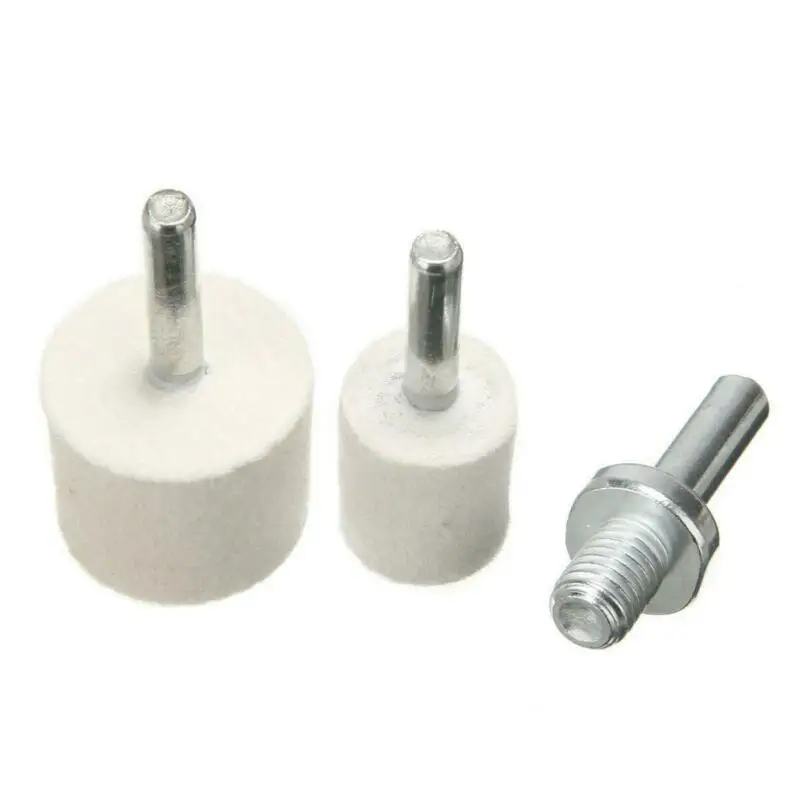 

Wool Wheel Big Small 3PCS Tray10mm Car Glass Polishing Kit Windscreen Scratch Remover 3inch Waxing Pad Kit