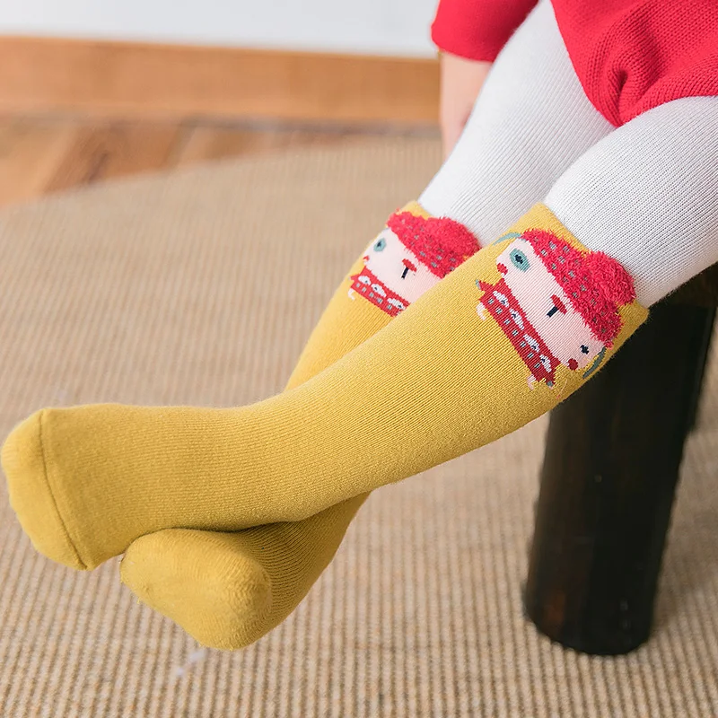 3 пары осенне зимних уплотненных детских носков Подарочная коробка хлопковые