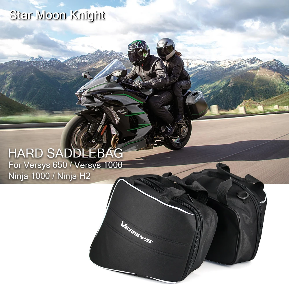 

Для Kawasaki Ninja H2 1000 Versys 1000 650 для KQR 28L комплект жёстких сумок-вкладышей для мотоцикла сумка-седло Внутренние Сумки багажные сумки