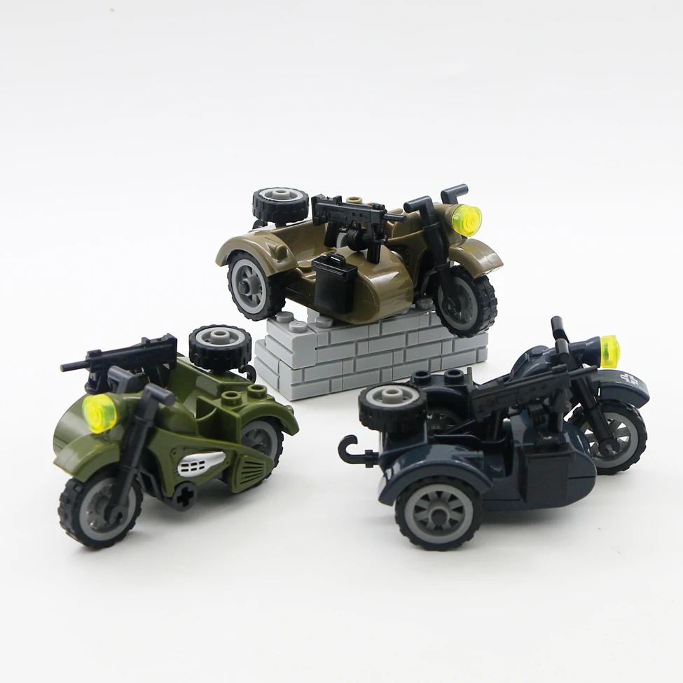 WW2 строительные блоки военные аксессуары армейские японские фигурки автомобиль