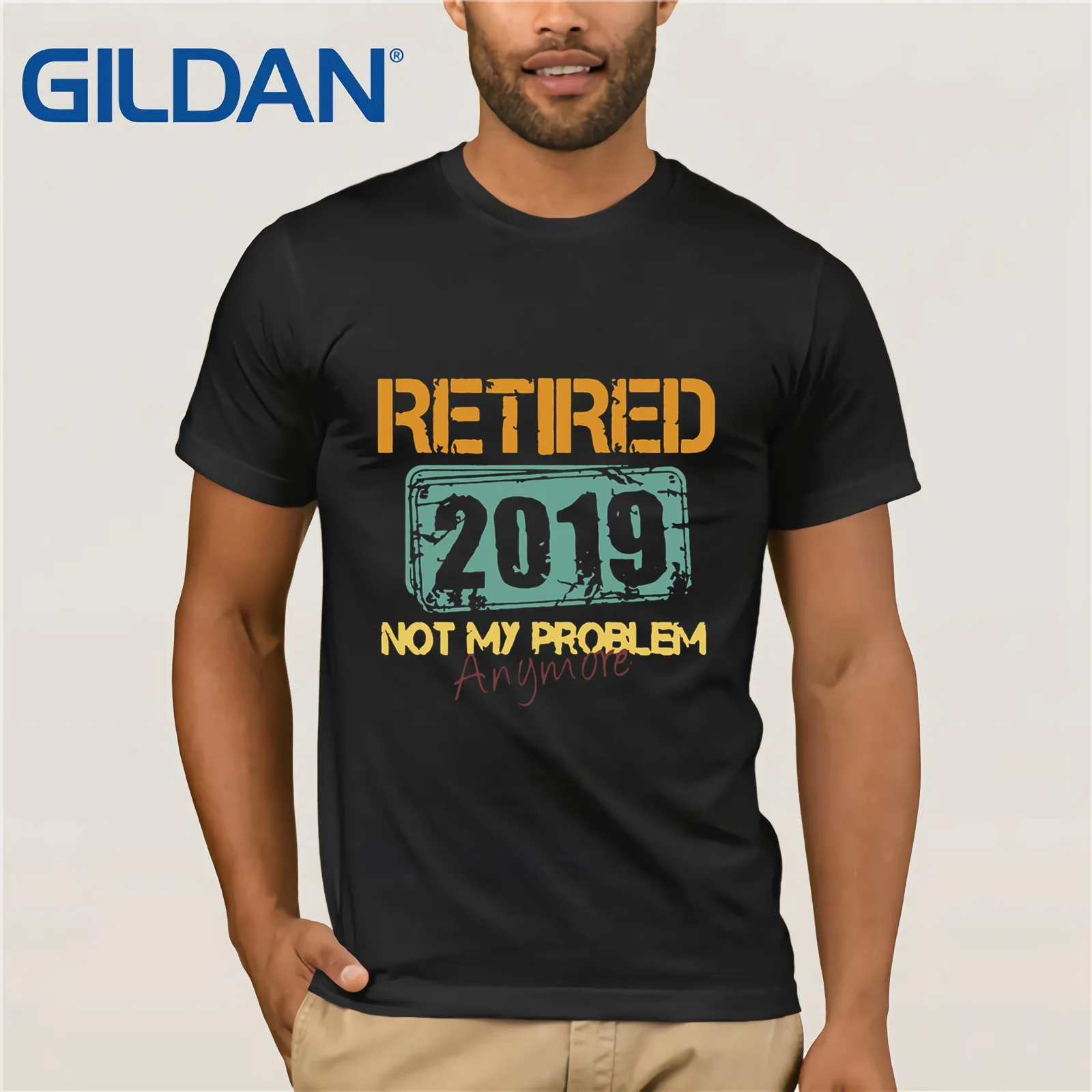 Receed 2019 Not My больше Shrit Летняя мужская футболка с коротким рукавом круглым вырезом