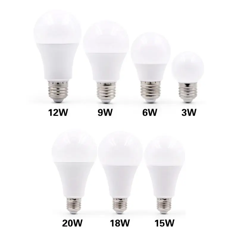 

Led Bulb Light E27 E14 Spotlight 3W 5W 6W 7W 9W 12W 15W 18W AC 220V Indoor Table Night Lamp Energy Saving P9JC