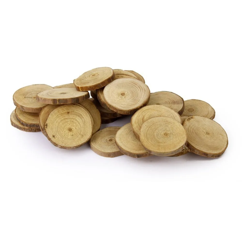 Диски деревянные для рукоделия 20 шт. 4 5 см|Украшения своими руками вечеринки| |