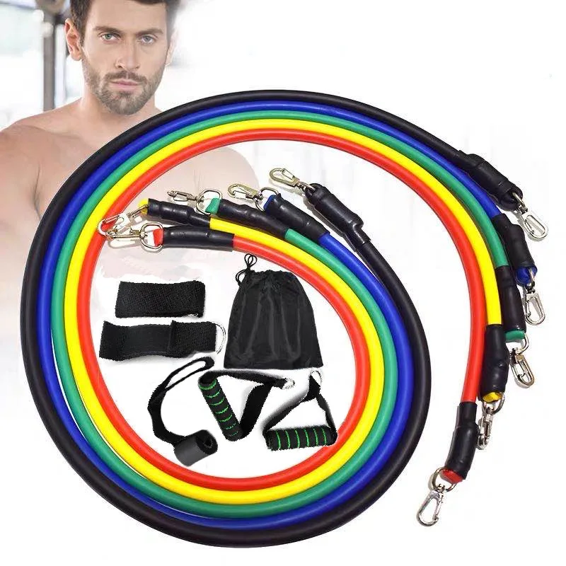 

11 Pcs Resistance Bands Set Bodybuilding Expander Stretchy Gum Sports Workout Elastic Band for Training Rubber Bands for Fitness