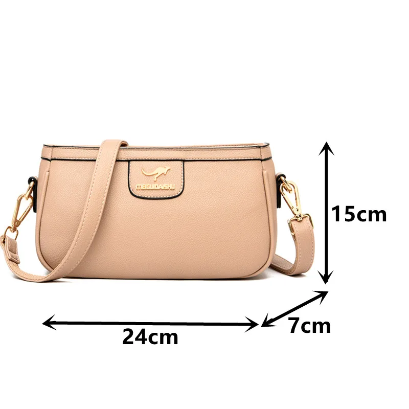 

Fashion Women Shoulder Bag Trendy Casual Crossbody Bag Luxury Brand Handbags 2021 Quality Soft Leather Female Messenger Bags Sac