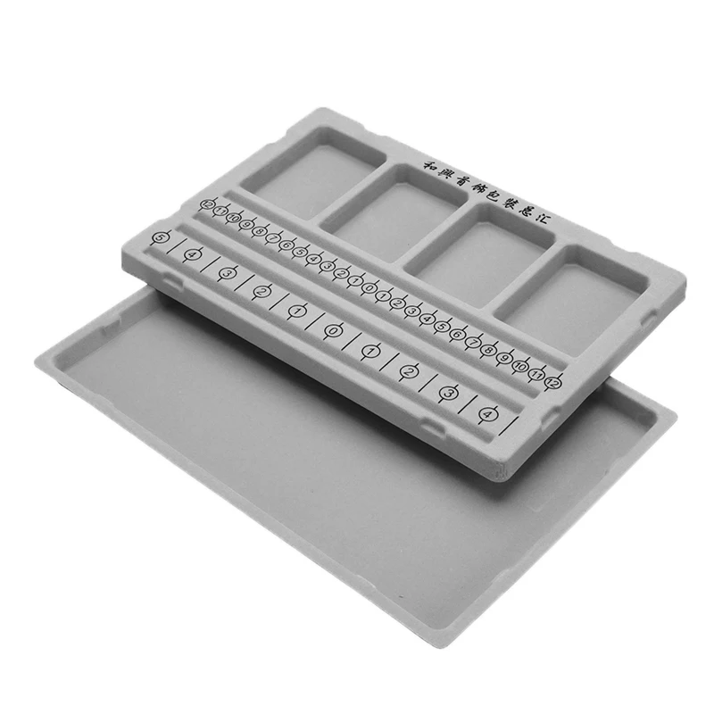 Bracelet Necklace Beading Organizer Tray Flocked Bead Board DIY Jewelry Making Gray Design Craft Tool Accessories | Украшения и