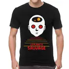 Футболка мужская с изображением планеты фантастики, модная тенниска с короткими рукавами, уличная одежда, топ из 100% хлопка с инопланетянином