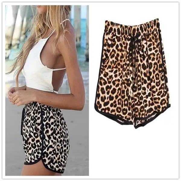 

2021 Fashion Summer Women Leopard Print Trousers European & American Charming Sexy Ladies Casual Short Feminino Shorts