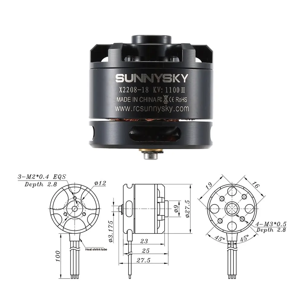 

SUNNYSKY X2208 1500KV Fixed-wing Motor Brushless Motor For Multi-axis Aerial RC Brushless Motor Aircraft Model