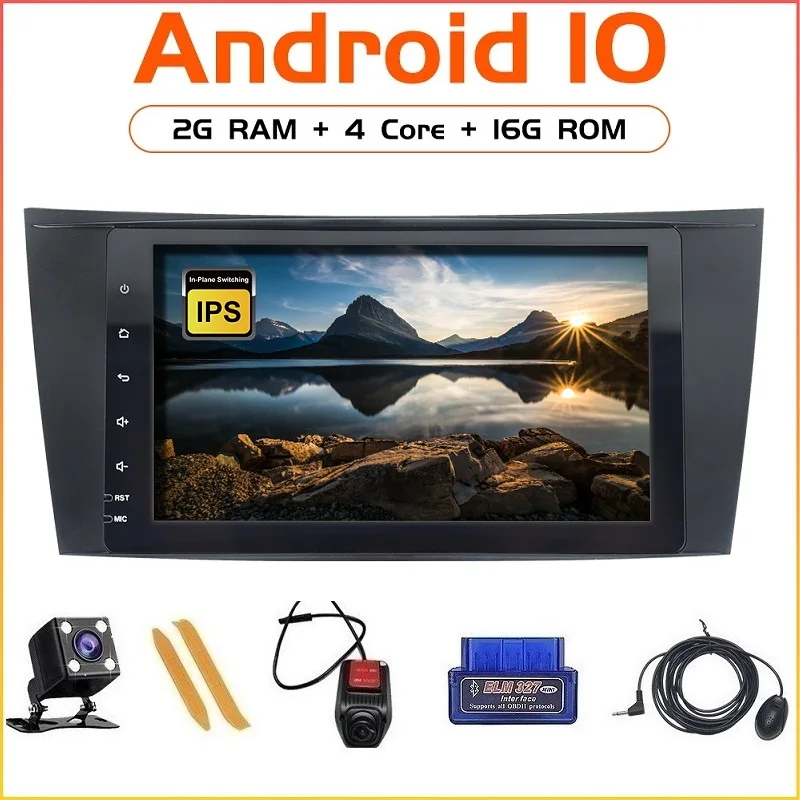 ZLTOOPAI Android 10 Автомобильный мультимедийный плеер Авто Стерео для Mercedes Benz E Class W211 E300