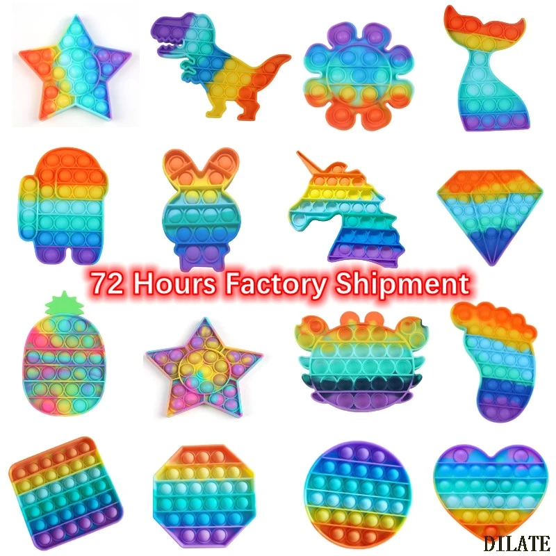 

Пуш-ап пузырь сенсорные поп игрушечный кубик для Мороженое "Русалка" с рисунком Клубнички, мягкими Figet игрушки для снятия стресса ребенка, иг...