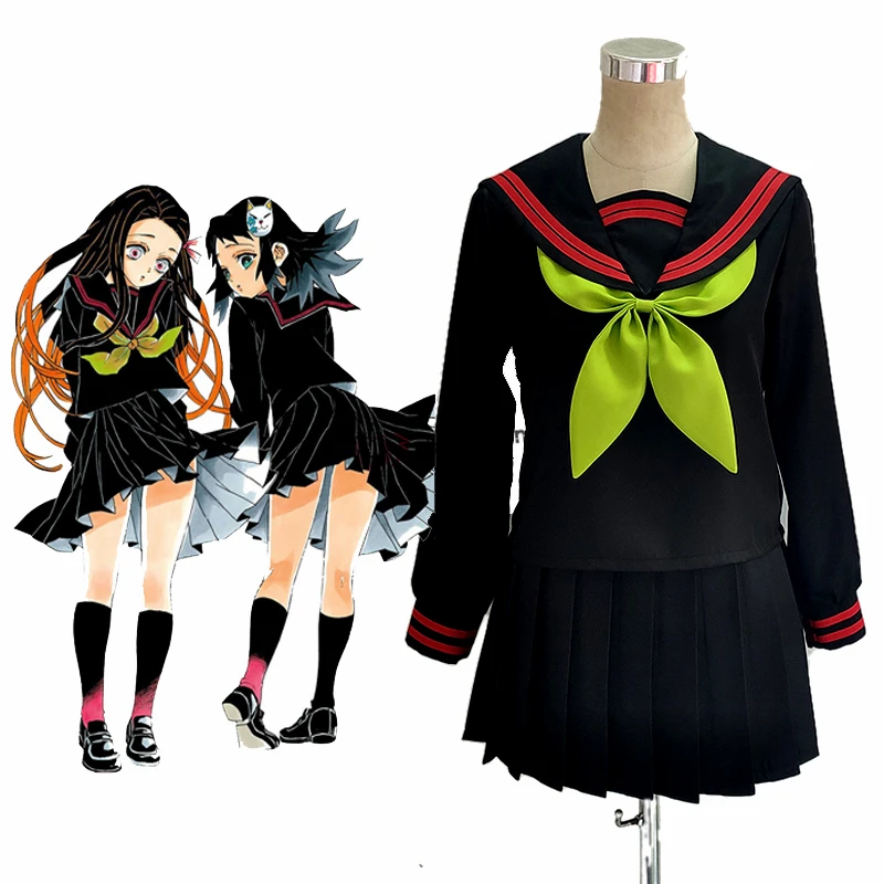 Костюм для косплея моряка из аниме Slayer Kimetsu no Yaiba костюм незуко-камадо макумо